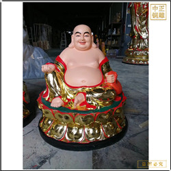 寺廟大肚彌勒佛銅像