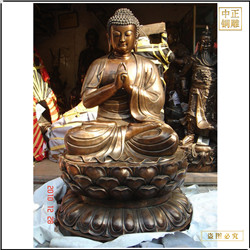 坐像釋迦牟尼佛銅佛像定制