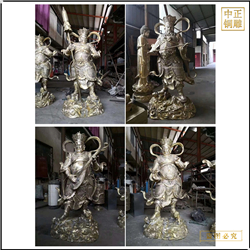 站像寺廟鑄銅四大天王佛像