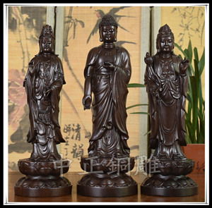 開(kāi)光西方三圣雕塑