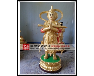 純銅韋陀雕塑