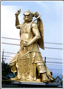 雷神銅雕塑