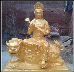 鑄銅文殊菩薩