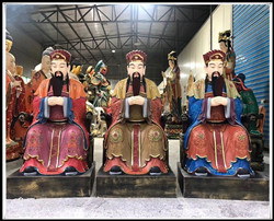 三官大帝神像|鑄銅三官大帝雕塑
